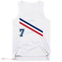 France Soccer Jersey Number 7 French Team Flag Tank Top thumb 0