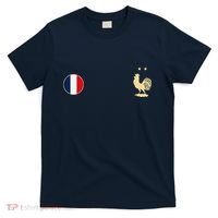France Soccer Jersey Football Roosters & Flag T-Shirt thumb 0