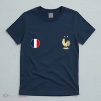 France Soccer Jersey Football Roosters & Flag T-Shirt thumb 5