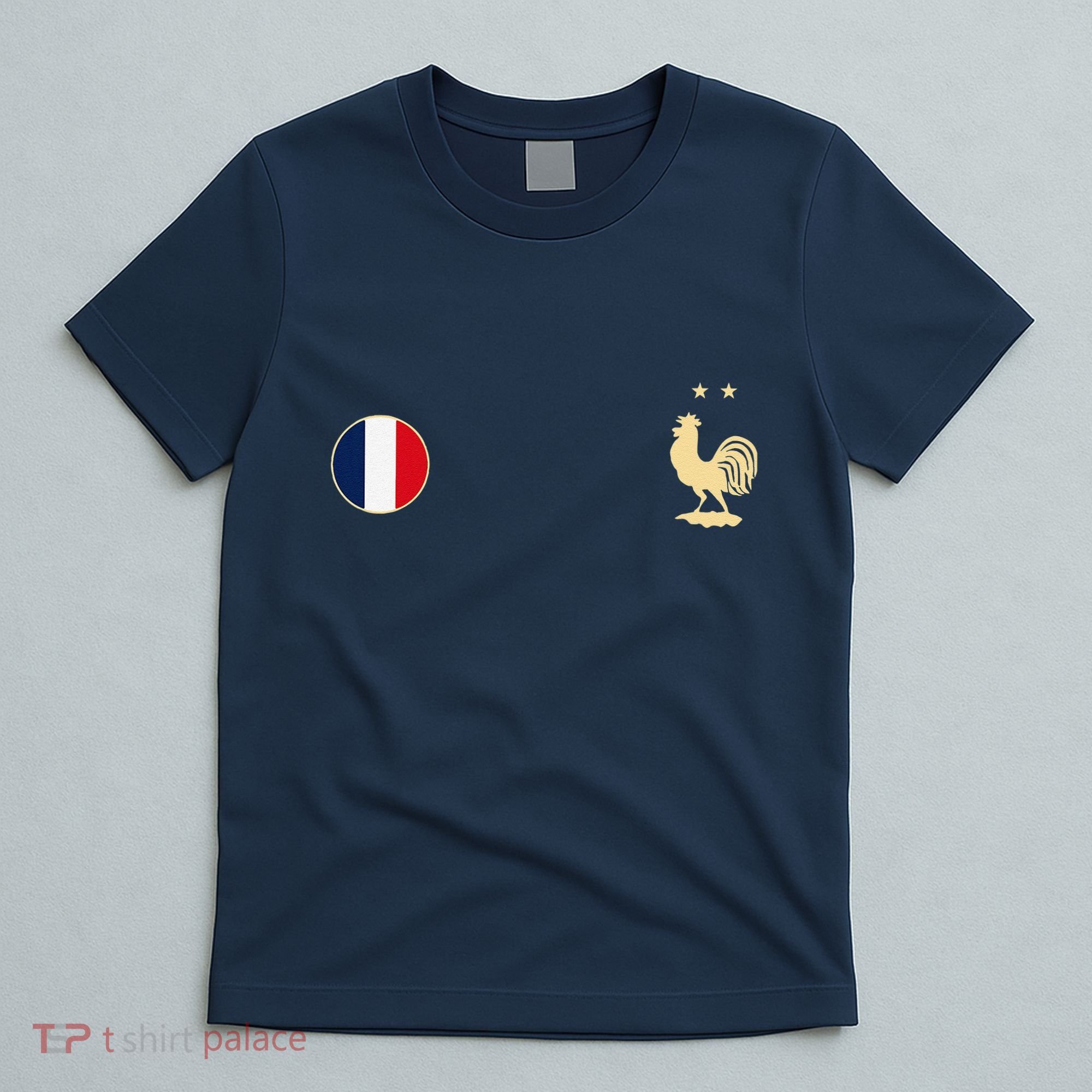 France Soccer Jersey Football Roosters & Flag T-Shirt