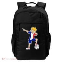 France Soccer Jersey Dabbing Boy French Flag Backpack thumb 0