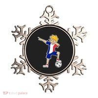 France Soccer Jersey Dabbing Boy French Flag Ornament thumb 0