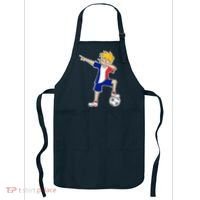 France Soccer Jersey Dabbing Boy French Flag Apron thumb 0