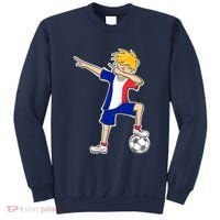 France Soccer Jersey Dabbing Boy French Flag Sweatshirt thumb 0