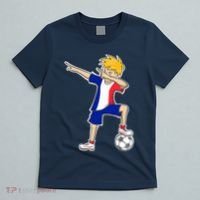 France Soccer Jersey Dabbing Boy French Flag T-Shirt thumb 5