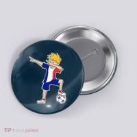 France Soccer Jersey Dabbing Boy French Flag Button thumb 0