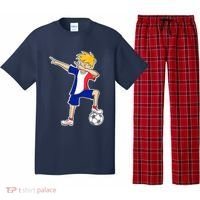 France Soccer Jersey Dabbing Boy French Flag Pajama Set thumb 0