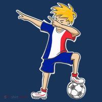 France Soccer Jersey Dabbing Boy French Flag Mousepad thumb 1