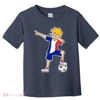 France Soccer Jersey Dabbing Boy French Flag Toddler T-Shirt thumb 0
