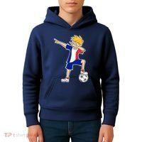 France Soccer Jersey Dabbing Boy French Flag Kids Hoodie thumb 4