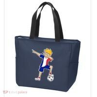 France Soccer Jersey Dabbing Boy French Flag Tote Bag thumb 3