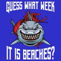Funny Shark Joke Guess What Week It Is Sarcastic Party Beach Gift Long Sleeve Shirt thumb 2