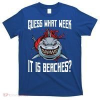 Funny Shark Joke Guess What Week It Is Sarcastic Party Beach Gift T-Shirt thumb 0