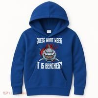 Funny Shark Joke Guess What Week It Is Sarcastic Party Beach Gift Kids Hoodie thumb 0