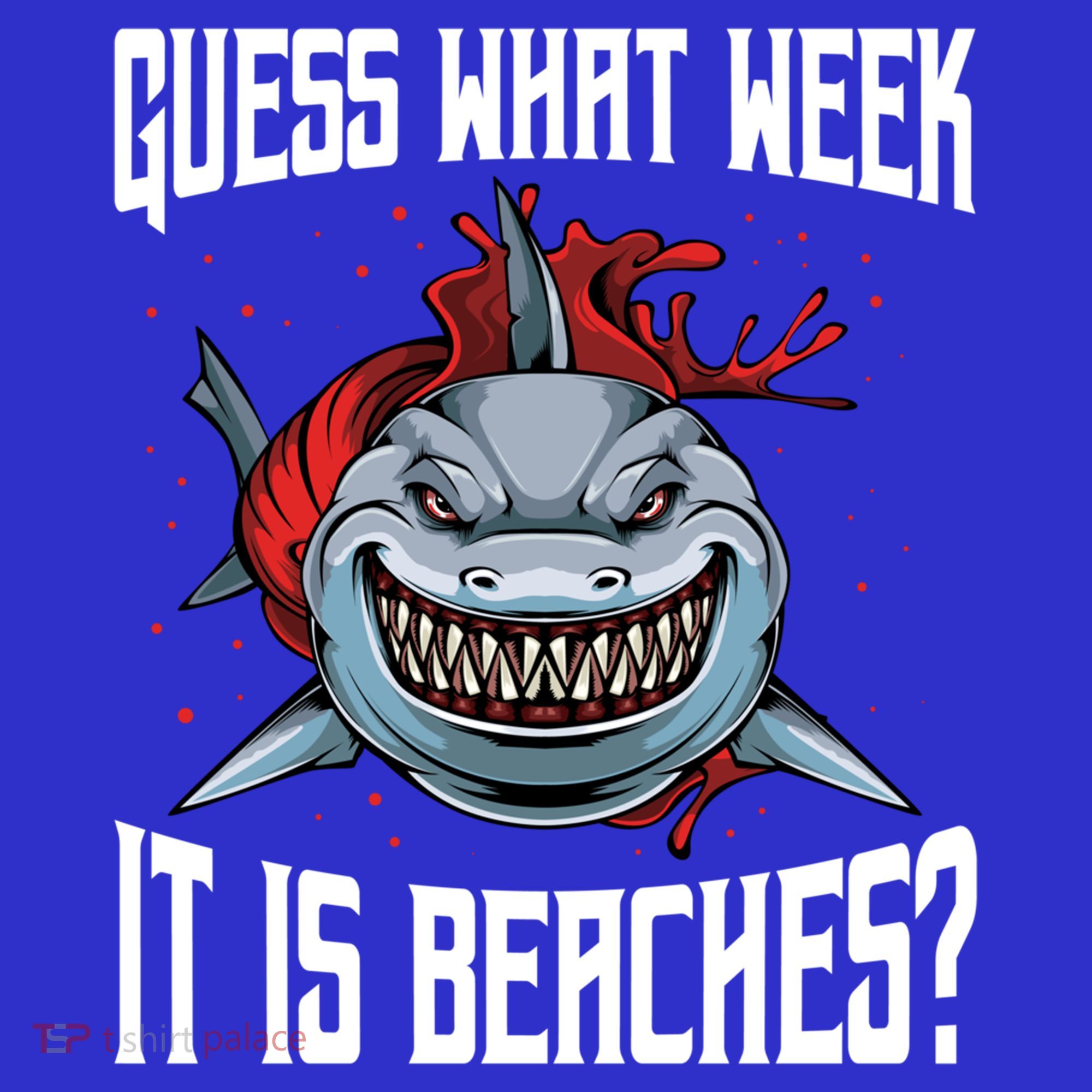 Funny Shark Joke Guess What Week It Is Sarcastic Party Beach Gift Kids Long Sleeve Shirt