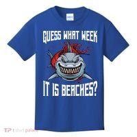 Funny Shark Joke Guess What Week It Is Sarcastic Party Beach Gift Kids T-Shirt thumb 0