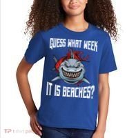 Funny Shark Joke Guess What Week It Is Sarcastic Party Beach Gift Kids T-Shirt thumb 2