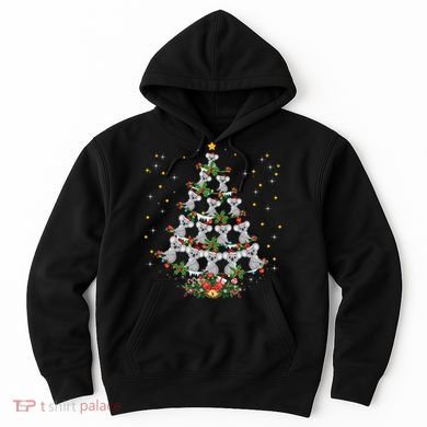 Funny Santa Koala Xmas Gift Koala Christmas Tree Long Sleeve Hoodie