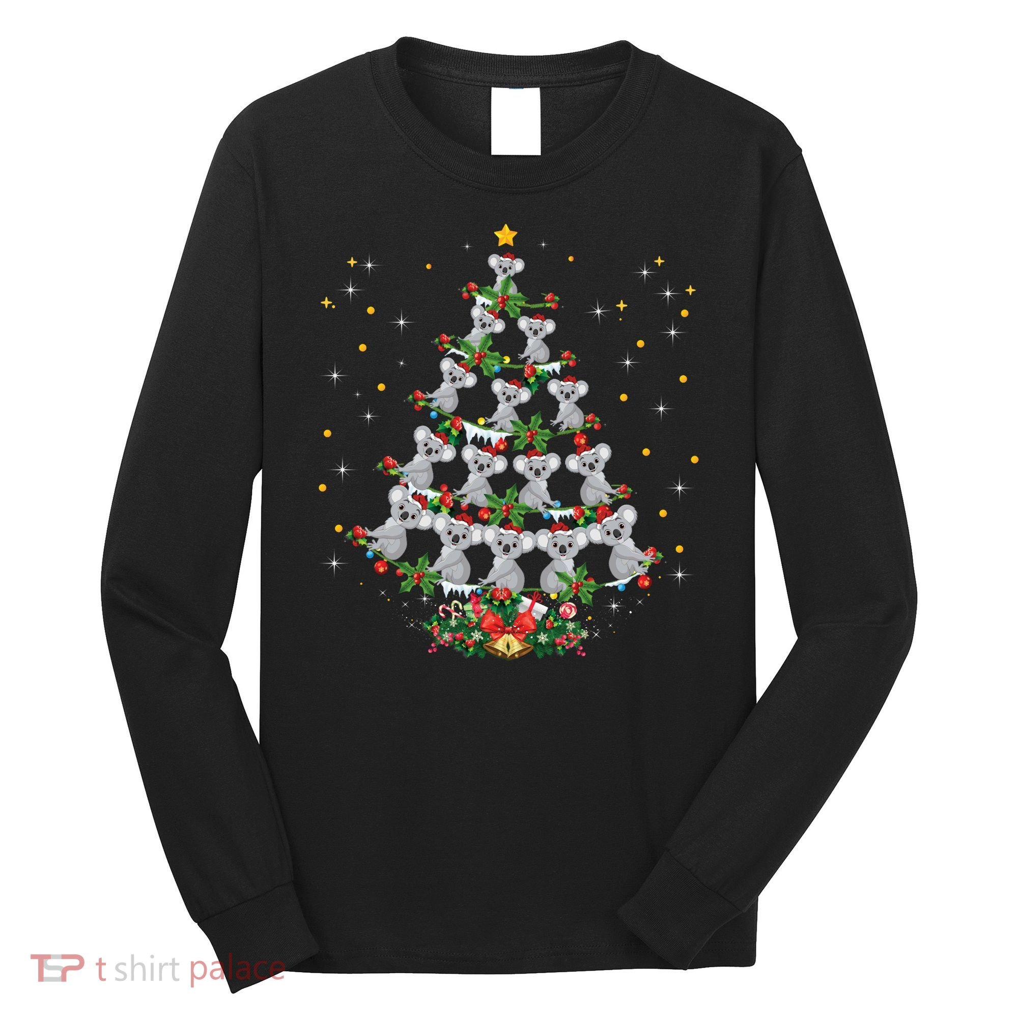 Funny Santa Koala Xmas Gift Koala Christmas Tree Long Sleeve Long Sleeve Shirt