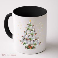 Funny Santa Koala Xmas Gift Koala Christmas Tree Long Sleeve Coffee Mug thumb 0