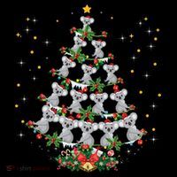 Funny Santa Koala Xmas Gift Koala Christmas Tree Long Sleeve Coffee Mug thumb 5