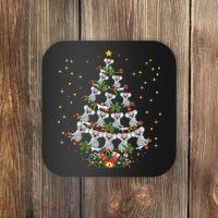 Funny Santa Koala Xmas Gift Koala Christmas Tree Long Sleeve Coaster thumb 0
