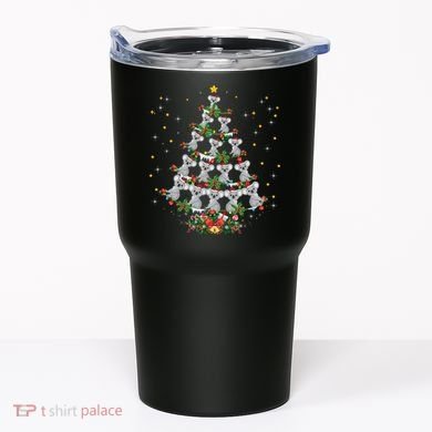 Funny Santa Koala Xmas Gift Koala Christmas Tree Long Sleeve Tumbler