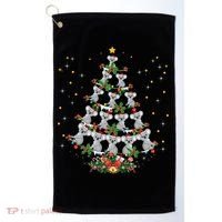 Funny Santa Koala Xmas Gift Koala Christmas Tree Long Sleeve Golf Towel thumb 0