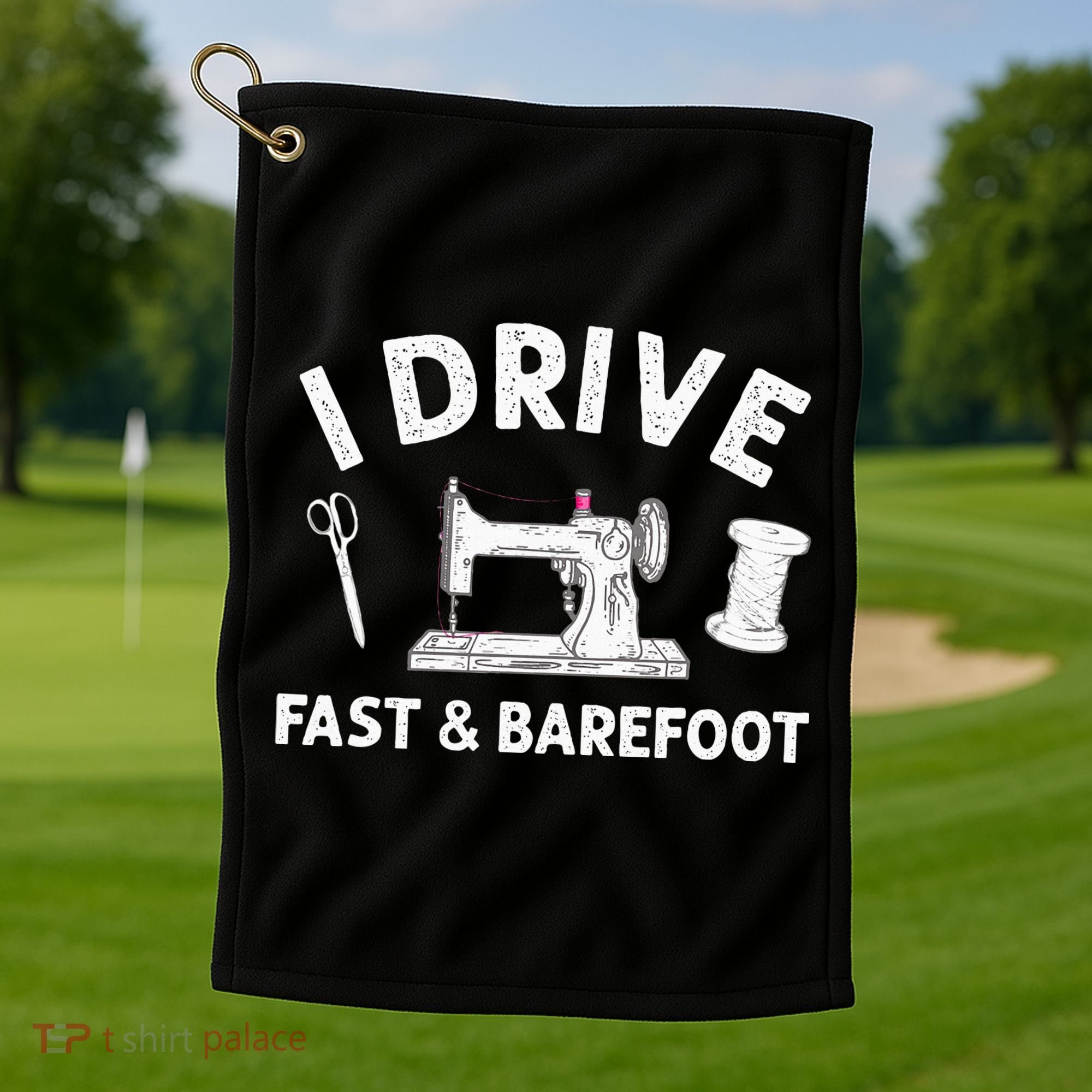 Funny Sewing Knitting Quilting For Sewer Quilter Golf Towel