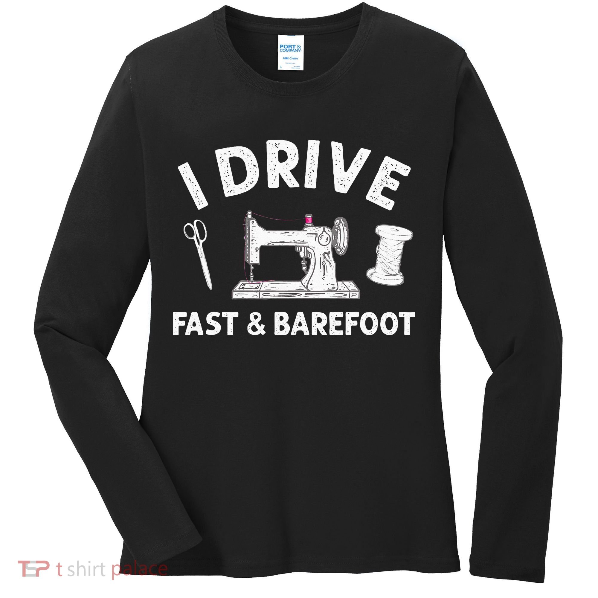 Funny Sewing Knitting Quilting For Sewer Quilter Women's Long Sleeve Shirt
