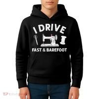 Funny Sewing Knitting Quilting For Sewer Quilter Kids Hoodie thumb 4