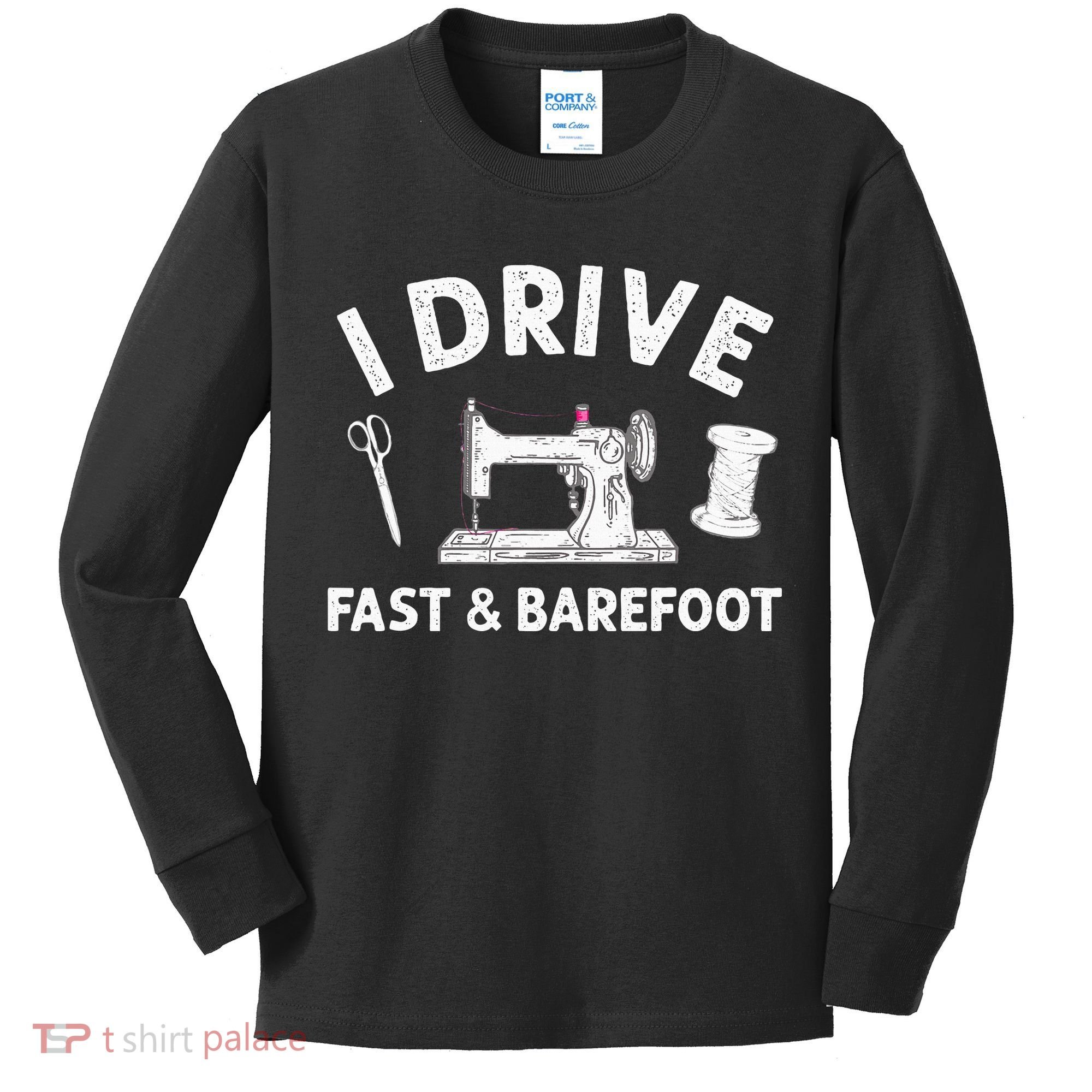 Funny Sewing Knitting Quilting For Sewer Quilter Kids Long Sleeve Shirt