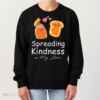 Funny Spreading Kindness Is My Jam Orange Unity Day Women's Sweatshirt
