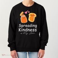 Funny Spreading Kindness Is My Jam Orange Unity Day Women's Sweatshirt thumb 0
