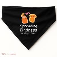 Funny Spreading Kindness Is My Jam Orange Unity Day USA-Made Doggie Bandana thumb 0