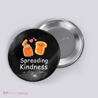 Funny Spreading Kindness Is My Jam Orange Unity Day Button thumb 0