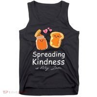 Funny Spreading Kindness Is My Jam Orange Unity Day Tank Top thumb 0