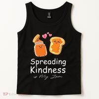 Funny Spreading Kindness Is My Jam Orange Unity Day Tank Top thumb 2