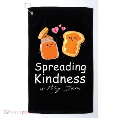 Funny Spreading Kindness Is My Jam Orange Unity Day Golf Towel