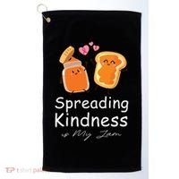 Funny Spreading Kindness Is My Jam Orange Unity Day Golf Towel thumb 0