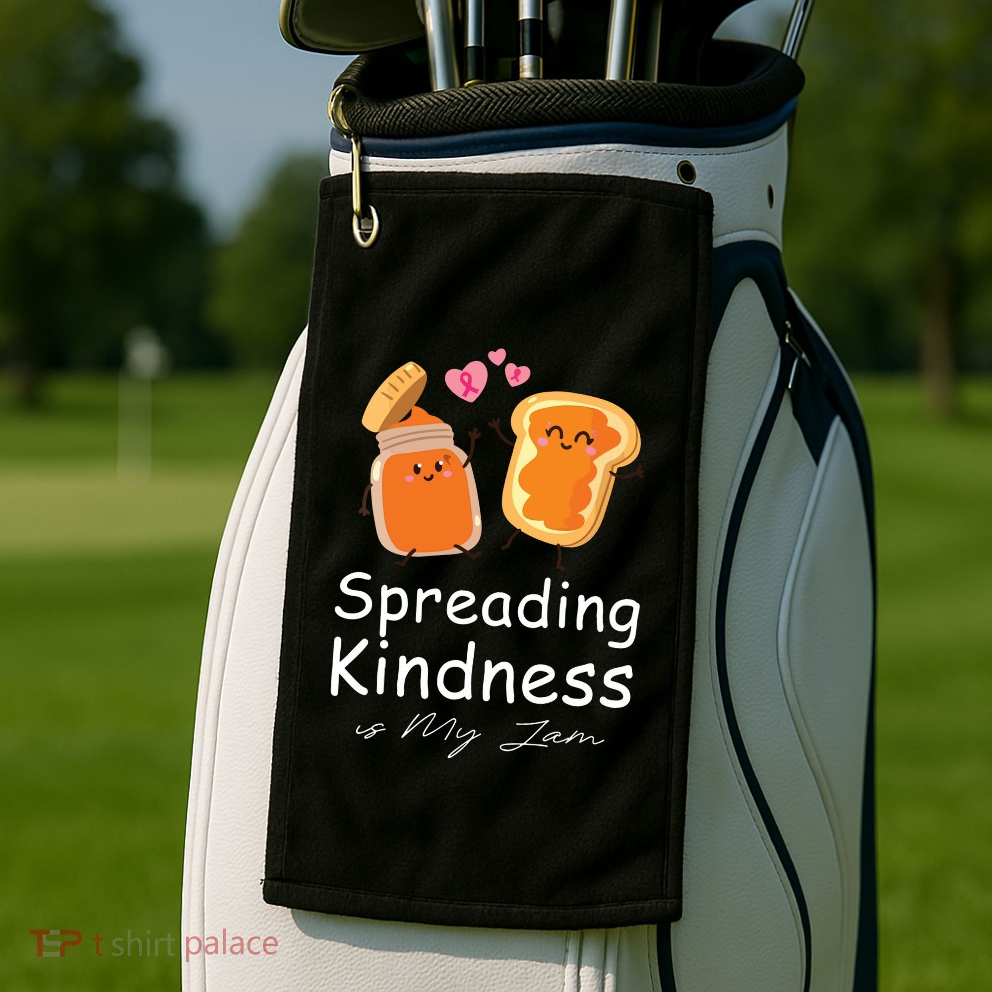 Funny Spreading Kindness Is My Jam Orange Unity Day Golf Towel