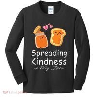 Funny Spreading Kindness Is My Jam Orange Unity Day Kids Long Sleeve Shirt thumb 0