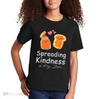 Funny Spreading Kindness Is My Jam Orange Unity Day Kids T-Shirt thumb 2