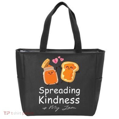 Funny Spreading Kindness Is My Jam Orange Unity Day Tote Bag