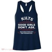 Funny Scottish Kilts Good Girl Don't Ask Scotland Women's Tank Top thumb 0