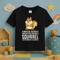 Funny Squirrel Lover Gifts Always Be Yourself Unless You Can Be A Squirrel Toddler T-Shirt thumb 3