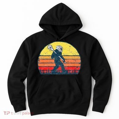 Funny Sasquatch Lax Bigfoot Lacrosse Hoodie