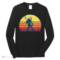 Funny Sasquatch Lax Bigfoot Lacrosse Long Sleeve Shirt thumb 0
