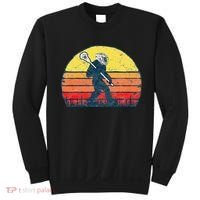 Funny Sasquatch Lax Bigfoot Lacrosse Sweatshirt thumb 0