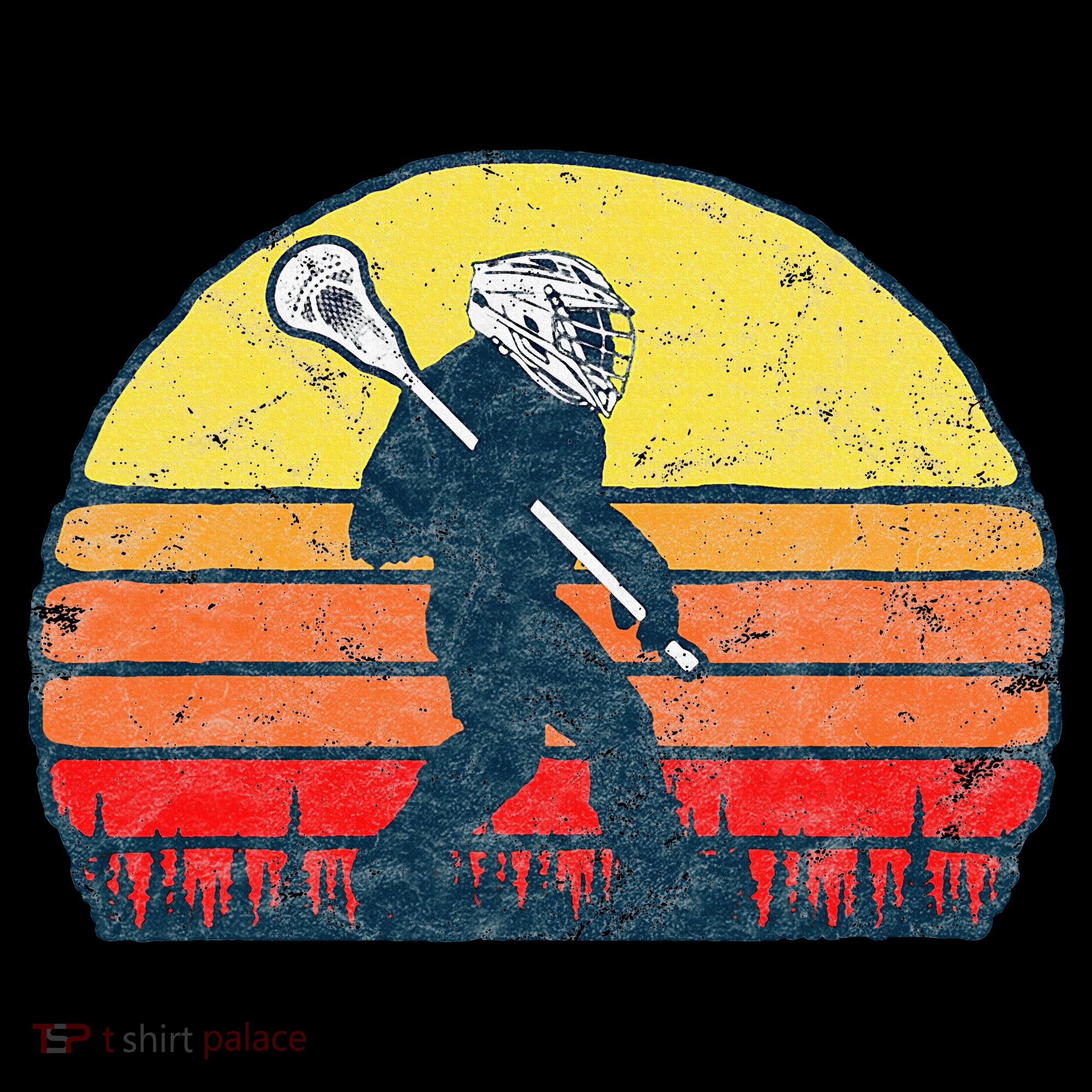 Funny Sasquatch Lax Bigfoot Lacrosse Sweatshirt